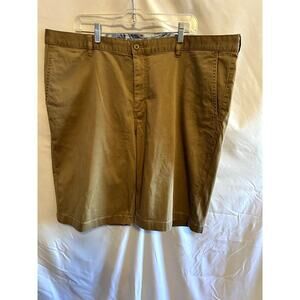 Tommy Bahama Cotton Blend Chino flat front Shorts Khaki Men’s Sz 42 Inseam 12”